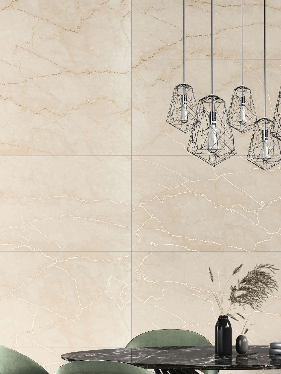CARREAUX DE PORCELAINE - 600 x 1200 mm - Crème silit - Fabricant et exportateur