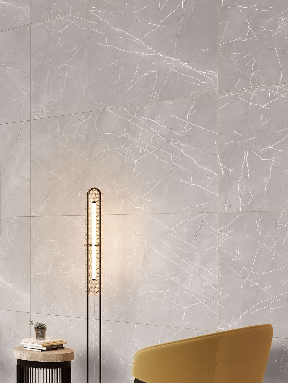 CARREAUX DE PORCELAINE - 600 x 1200 mm - Victoria Gray - Fabricant et exportateur