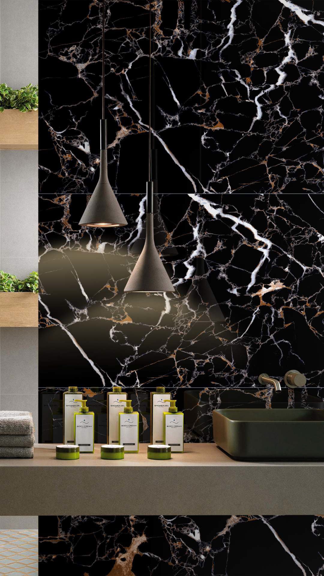 Porcelain Slab - 800 X 1600 MM - FRESCO BLACK - Manufacturer & Exporter