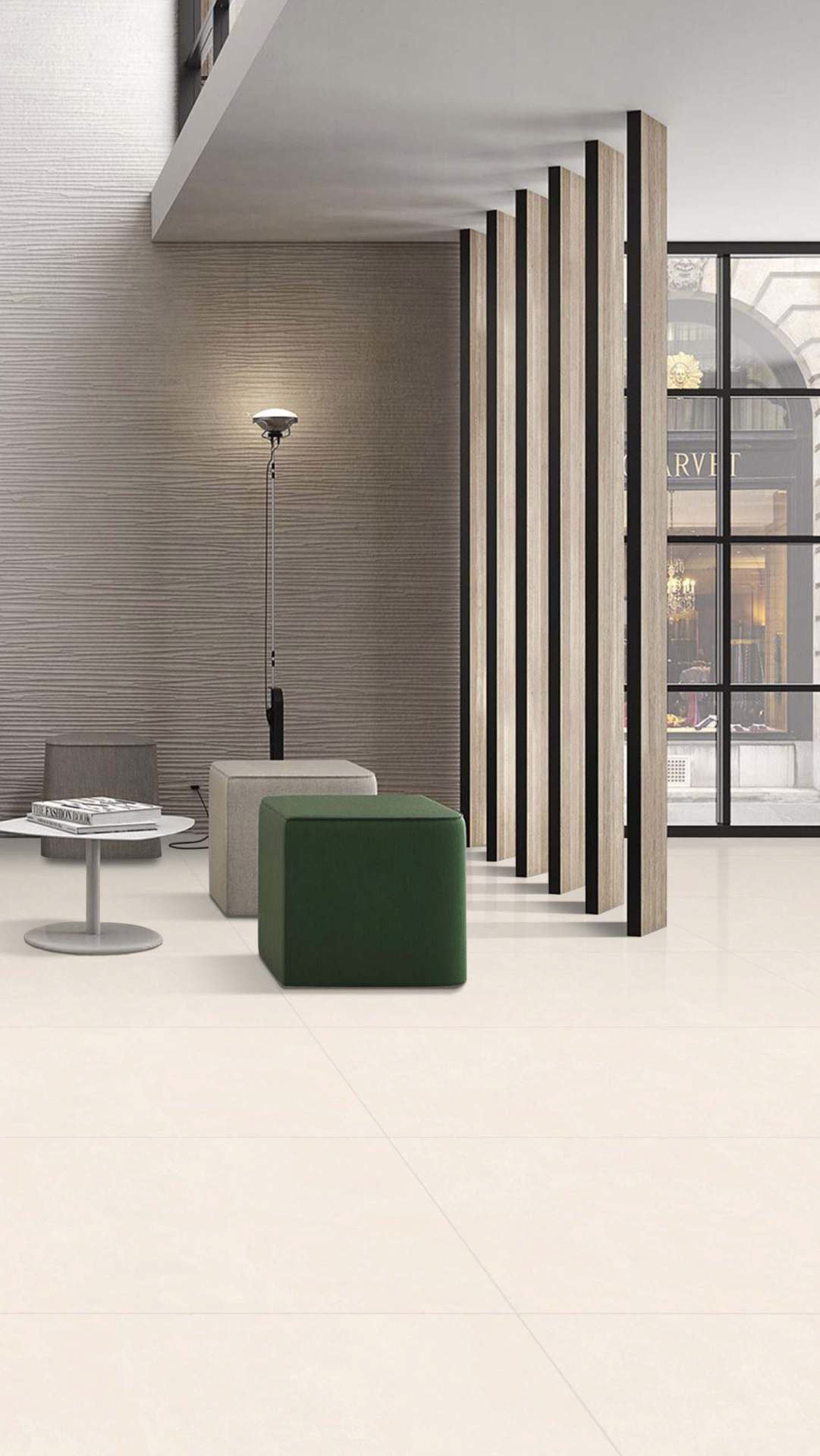 Porcelain Slab - 800 X 1600 MM - CONCRETE IVORY - Manufacturer & Exporter