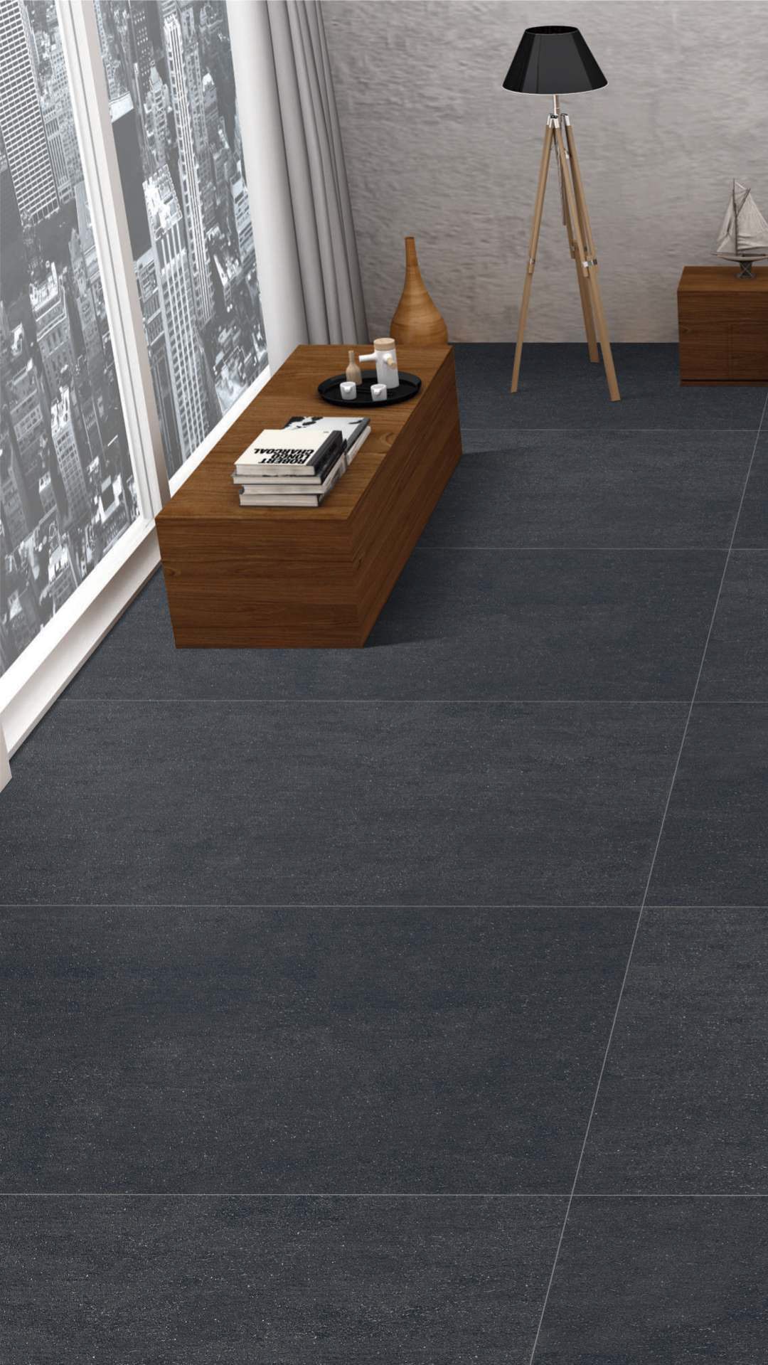 Porcelain Slab - 800 X 1600 MM - DOTS NERO - Manufacturer & Exporter