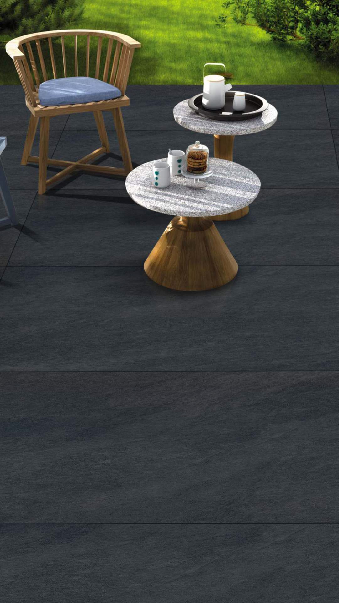 Porcelain Slab - 800 X 1600 MM - SILK NERO - Manufacturer & Exporter