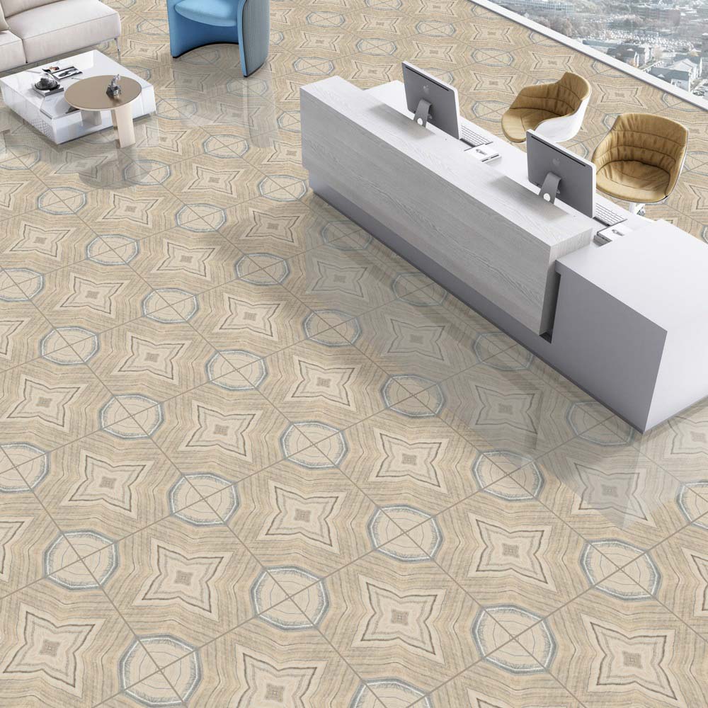 Porcelain Tiles - 600 X 600 MM - RANGOLI-(1155) - Manufacturer & Exporter