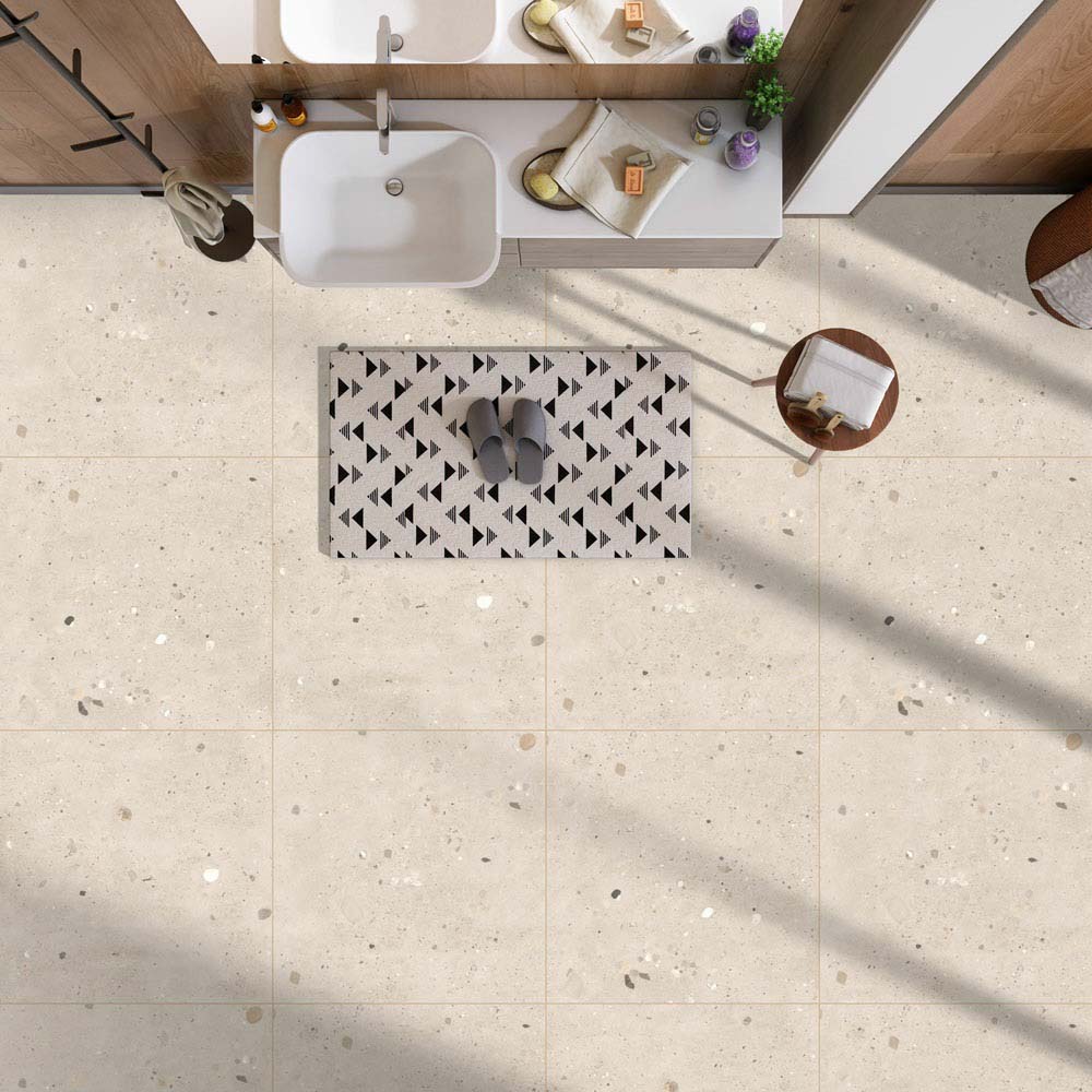 Porcelain Tiles - 600 X 600 MM - SCORIA CREMA - Manufacturer & Exporter